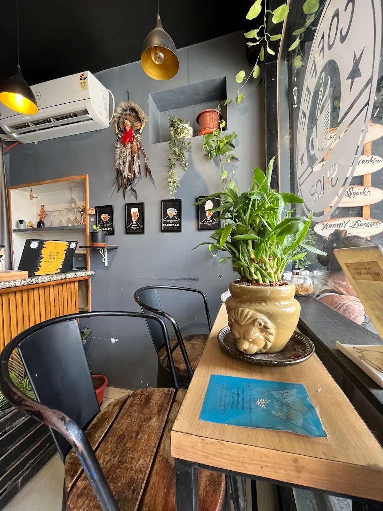 Warm corner seating inside One Coffee Down